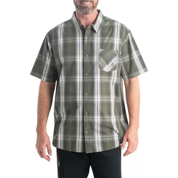 imageLegendary Whitetails Mens Poplin Short Sleeve Button Down ShirtGreen Canyon Plaid