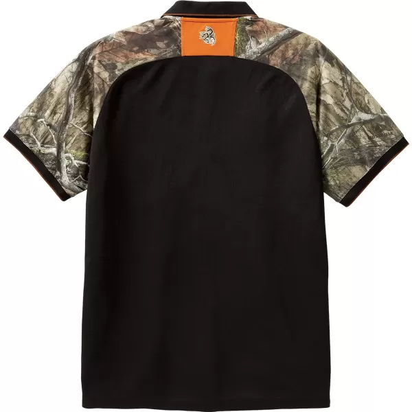 imageLegendary Whitetails Mens Pro Hunter Performance PoloBlack  Mossy Oak Country Dna