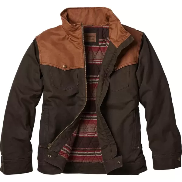 imageLegendary Whitetails Mens Stockyards Bozeman Canvas Western CoatMoose Brown