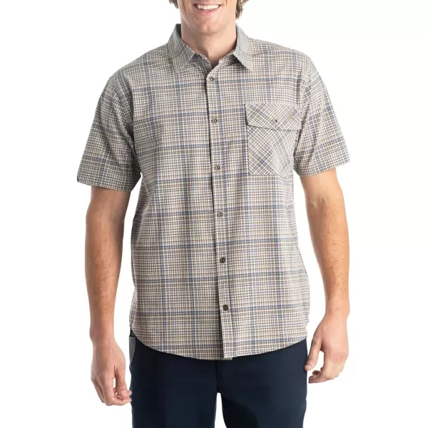 imageLegendary Whitetails Mens Textured Stretch Woven Plaid Short Sleeve ShirtMidsummer