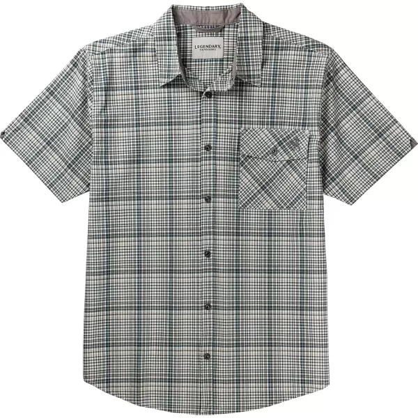 imageLegendary Whitetails Mens Textured Stretch Woven Plaid Short Sleeve ShirtNorth Beach Plaid