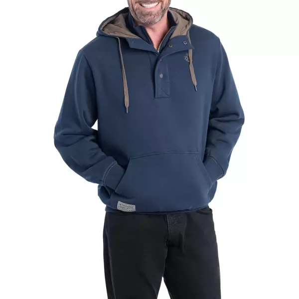 imageLegendary Whitetails Mens Tough as Buck 14 Zip Action HoodieMidnight Navy