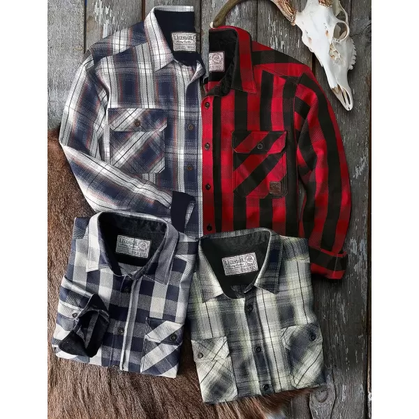 imageLegendary Whitetails Mens Tough as Buck Heavyweight Flannel ShirtGrassland Plaid