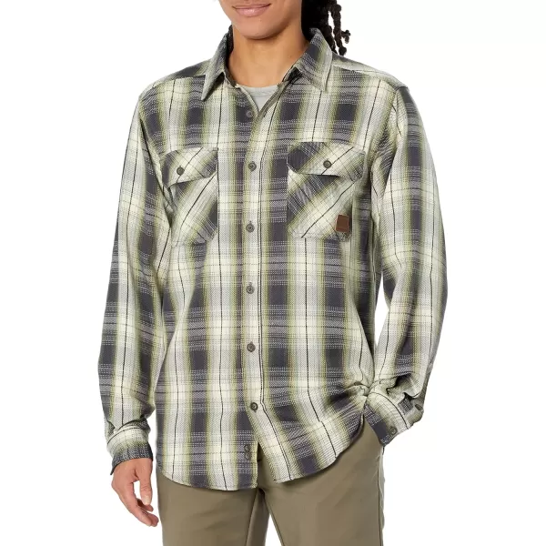 imageLegendary Whitetails Mens Tough as Buck Heavyweight Flannel ShirtGrassland Plaid