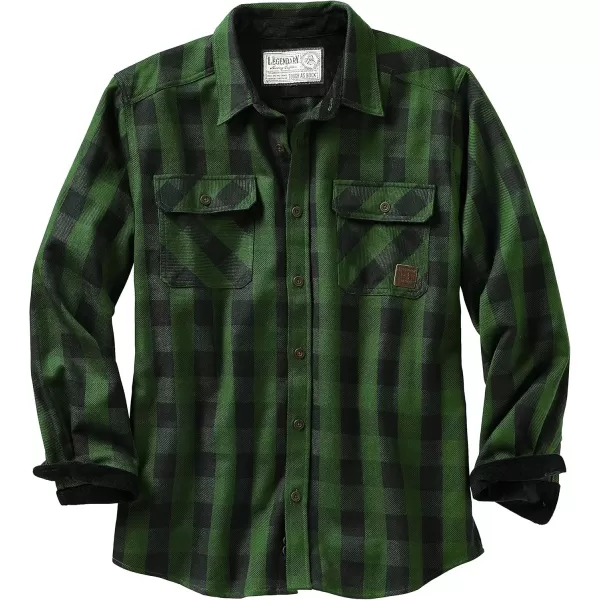 imageLegendary Whitetails Mens Tough as Buck Heavyweight Flannel ShirtMountain View Buffalo Check