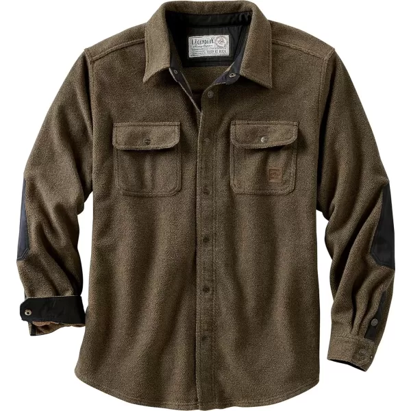 imageLegendary Whitetails Mens Tough as Buck Twill Fleece ShirtArrowood Heather