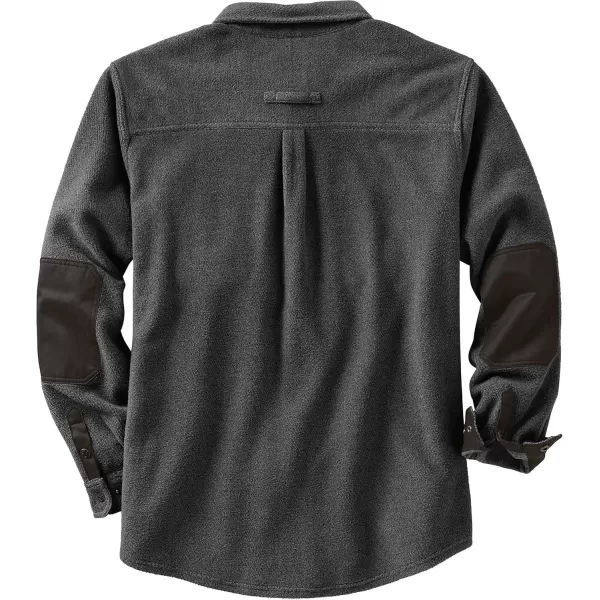 imageLegendary Whitetails Mens Tough as Buck Twill Fleece ShirtBlack Heather