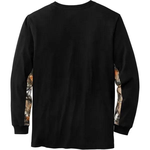 imageLegendary Whitetails Mens Backcountry Long Sleeve Camo Tshirt  Casual Crewneck Pullover Regular FitBlack