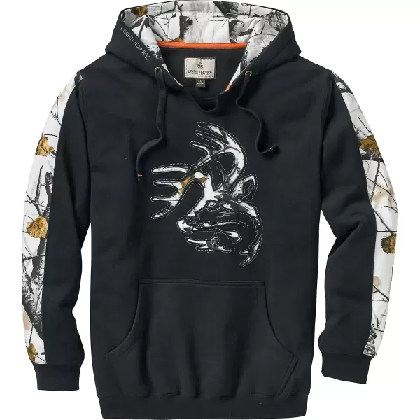 imageLegendary Whitetails Mens Big Game Camo Snow Outfitter HoodieBlack