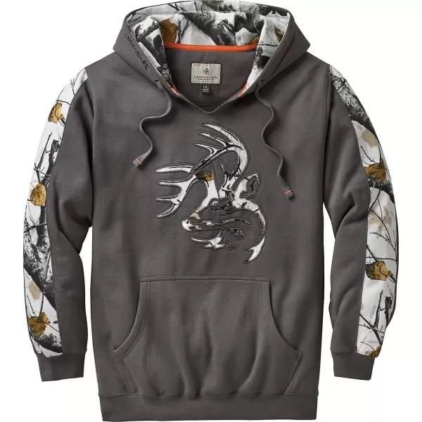 imageLegendary Whitetails Mens Big Game Camo Snow Outfitter HoodieCharcoal