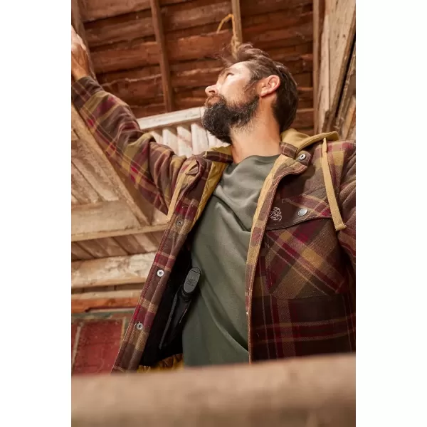 imageLegendary Whitetails Mens Concealed Carry Maplewood Hooded Shirt JacketMaplewood Plaid