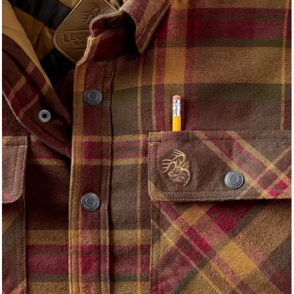 imageLegendary Whitetails Mens Concealed Carry Maplewood Hooded Shirt JacketMaplewood Plaid