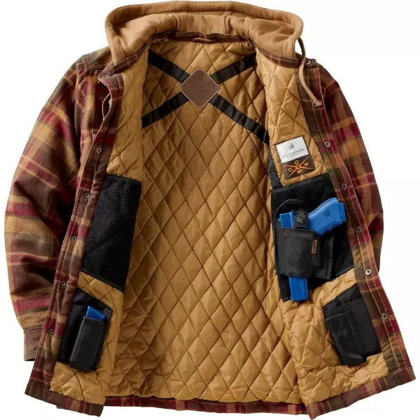 imageLegendary Whitetails Mens Concealed Carry Maplewood Hooded Shirt JacketMaplewood Plaid