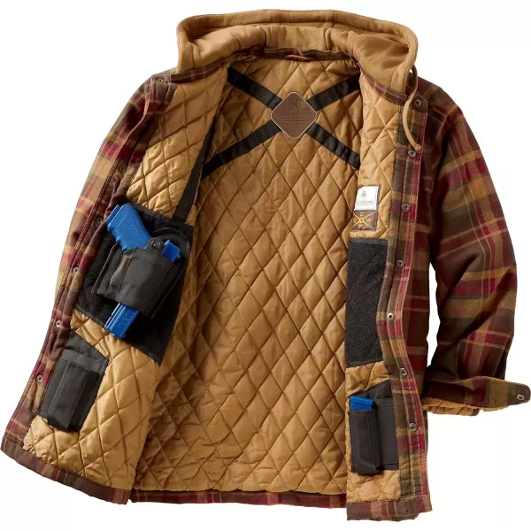 imageLegendary Whitetails Mens Concealed Carry Maplewood Hooded Shirt JacketMaplewood Plaid