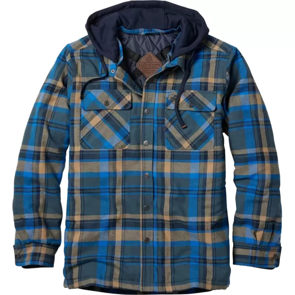 imageLegendary Whitetails Mens Concealed Carry Maplewood Hooded Shirt JacketSlate Hatchet Plaid