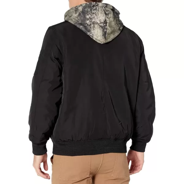 imageLegendary Whitetails Mens Drop Tine Bomber JacketBlackMossy Oak Coyote