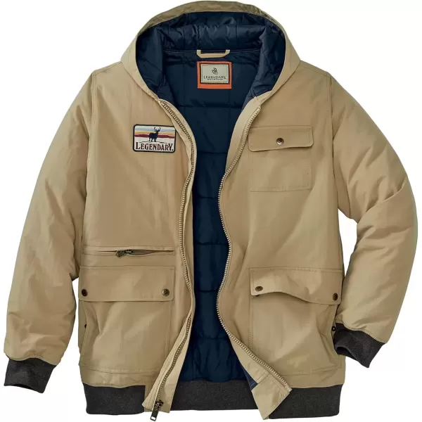 imageLegendary Whitetails Mens Marksman Bomber Full Zip Hooded JacketKelp