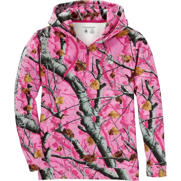 imageLegendary Whitetails Womens Power 14 Zip Fleece HoodieBig Game Pink