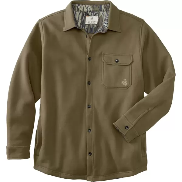 imageLegendary Whitetails Mens Big Woods Fleece Shirt JacketDark ArmyMossy Oak Bottomland