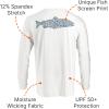 imageLegendary Whitetails Mens Moisture Wicking UPF Sun Protection Printed Long Sleeve TShirtWhite