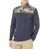 imageLegendary Whitetails Mens Recon 14 Zip Fleece Long Sleeve ShirtNavyMossy Oak Coyote