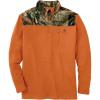 imageLegendary Whitetails Mens Recon 14 Zip Fleece Long Sleeve ShirtBurnt OrangeMossy Oak Country