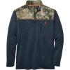 imageLegendary Whitetails Mens Recon 14 Zip Fleece Long Sleeve ShirtNavyMossy Oak Coyote