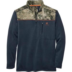 imageLegendary Whitetails Mens Recon 14 Zip Fleece Long Sleeve ShirtNavyMossy Oak Coyote