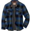 image:imageLegendary Whitetails Archer Flannel Thermal Lined Shirt Jacket for Men Quilted Insulated Plaid Work Outerwear CoatCabin Cobalt Plaid