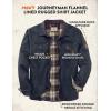 image:imageLegendary Whitetails Mens Journeyman Shirt Jacket Flannel Lined Shacket for Men WaterResistant Coat Rugged Fall ClothingNavy