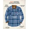 image:imageLegendary Whitetails Mens Shotgun Western Flannel ShirtBronco Denim Plaid