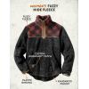 image:imageLegendary Whitetails Womens Fuzzy Hide Fleece Pullover 14 ZipBuffalo Plaid