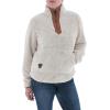 image:imageLegendary Whitetails Womens Fuzzy Hide Fleece Pullover 14 ZipWinter Heather