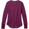 image:imageLegendary Whitetails Womens Open Sky Notch Neck Thermal ShirtGrape Stripe