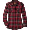 image:imageLegendary Whitetails Womens Stockyards Plaid Flannel ShirtScarlet Plaid