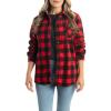 image:imageLegendary Whitetails Womens Trail Guide Fleece Button Down ShirtShotgun Shell Red Plaid