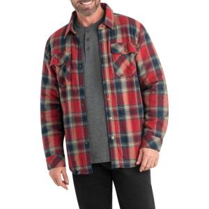 image:imageLegendary Whitetails Archer Flannel Thermal Lined Shirt Jacket for Men Quilted Insulated Plaid Work Outerwear CoatBarnwood Twig Plaid
