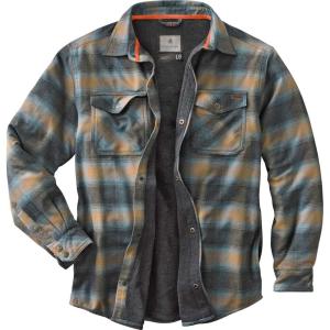 image:imageLegendary Whitetails Archer Flannel Thermal Lined Shirt Jacket for Men Quilted Insulated Plaid Work Outerwear CoatSky