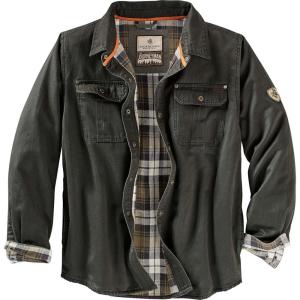 image:imageLegendary Whitetails Mens Journeyman Shirt Jacket Flannel Lined Shacket for Men WaterResistant Coat Rugged Fall ClothingDark Army
