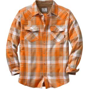 image:imageLegendary Whitetails Mens Shotgun Western Flannel ShirtBurnt Orange Range Plaid