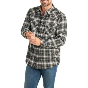 image:imageLegendary Whitetails Mens Shotgun Western Flannel ShirtForage Green Plaid