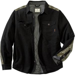 image:imageLegendary Whitetails Mens Woodsman Heavyweight Quilted Shirt JacketBlack HeatherMossy Oak Bottomland