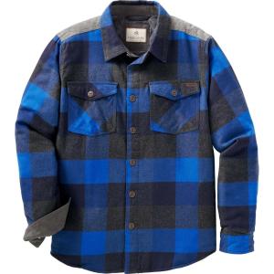 image:imageLegendary Whitetails Mens Woodsman Heavyweight Quilted Shirt JacketBlue Graphite Plaid