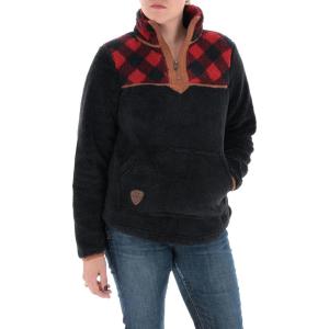 image:imageLegendary Whitetails Womens Fuzzy Hide Fleece Pullover 14 ZipBuffalo Plaid