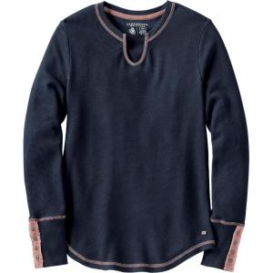 image:imageLegendary Whitetails Womens Open Sky Notch Neck Thermal ShirtNavy