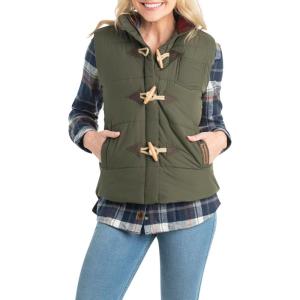 image:imageLegendary Whitetails Womens Quilted Toggle Puffer VestArmy