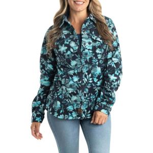 image:imageLegendary Whitetails Womens Trail Guide Fleece Button Down ShirtFloral Camo