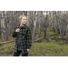 image:imageLegendary Whitetails Ladies Trail Guide Fleece Plaid Button Up ShirtNight Forest Plaid Green