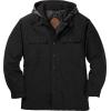 image:imageLegendary Whitetails Mens Ccw Hooded Flannel Shirt Jacket Polyfill Insulated Quilted ShacketBlack Heather