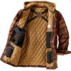 image:imageLegendary Whitetails Mens Ccw Hooded Flannel Shirt Jacket Polyfill Insulated Quilted ShacketMaplewood Plaid